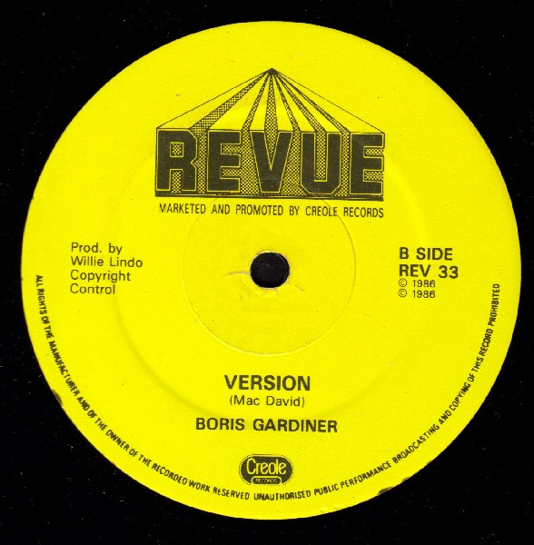 Boris Gardiner - I Want To Wake Up With You | Revue Records (REV 33) - 2 Boris Gardiner - I Want To Wake Up With You | Revue Records (REV 33) - 2