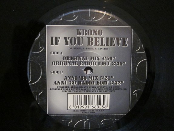 Krono - If You Believe | EX (E-X 10) - 3