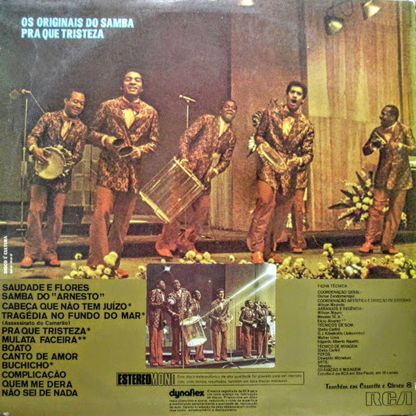 Os Originais Do Samba - Pra Que Tristeza | RCA Victor (103.0100) - 2 Os Originais Do Samba - Pra Que Tristeza | RCA Victor (103.0100) - 2