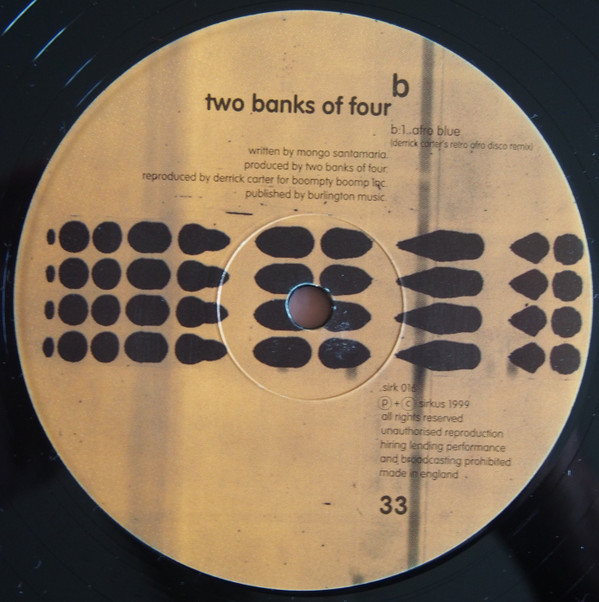 Two Banks Of Four - Afro Blue | Sirkus (SIRK 016) - 4 Two Banks Of Four - Afro Blue | Sirkus (SIRK 016) - 4