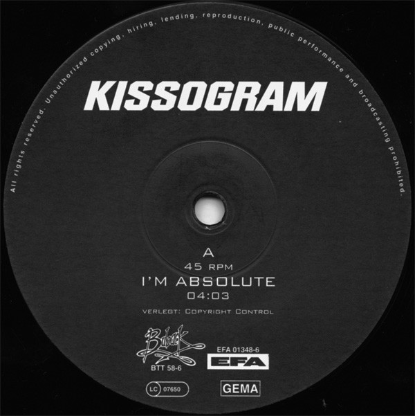 Kissogram - I'm Absolute | Buback (BTT 58-6) - 3