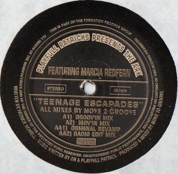 Playfull Patricks Presents The Ark - Teenage Escapades | 100% Records (HUN 011) - main Playfull Patricks Presents The Ark - Teenage Escapades | 100% Records (HUN 011) - main