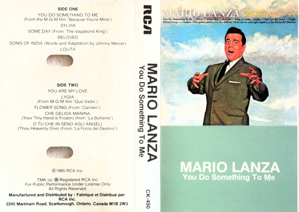 Mario Lanza - You Do Something To Me | RCA (CK-450) - 2 Mario Lanza - You Do Something To Me | RCA (CK-450) - 2