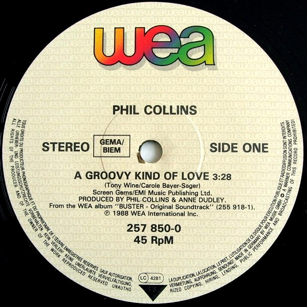 Phil Collins - A Groovy Kind Of Love | WEA (257 850-0) - 3
