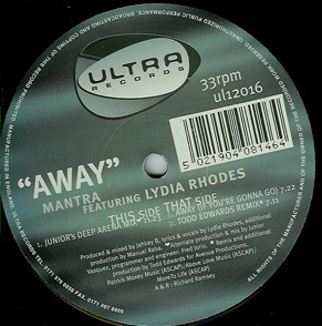 Mantra Featuring Lydia Rhodes - Away | Ultra Records (ul12016) - main