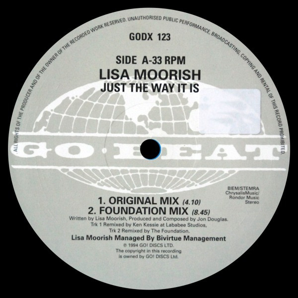 Lisa Moorish - Just The Way It Is | Go! Beat (GODX 123) - 3