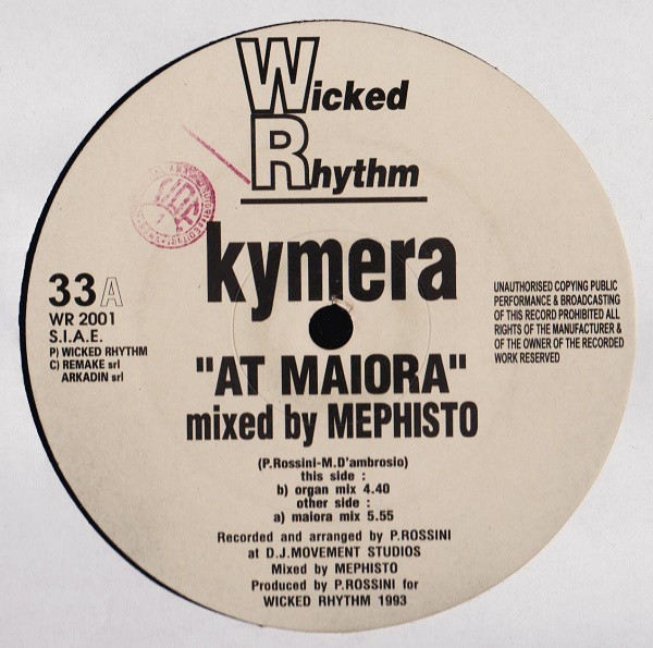 Kymera - At Maiora | Wicked Rhythm (WR 2001) - main Kymera - At Maiora | Wicked Rhythm (WR 2001) - main