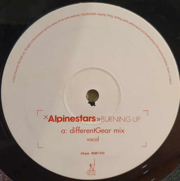 Alpinestars - Burning Up | Riverman Records (RMR15VS) - 2