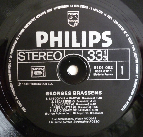 Georges Brassens - 10 - La Religieuse | Philips (9101 052) - 4