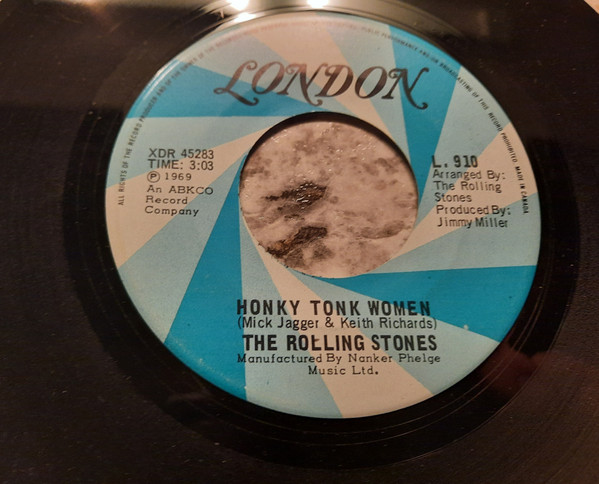 The Rolling Stones - Honky Tonk Women / You Can't Always Get What You Want | London Records (L. 910) - main
