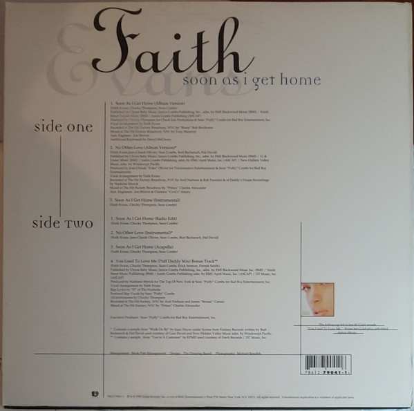 Faith Evans - Soon As I Get Home | Bad Boy Entertainment (78612-79041-1) - 2 Faith Evans - Soon As I Get Home | Bad Boy Entertainment (78612-79041-1) - 2