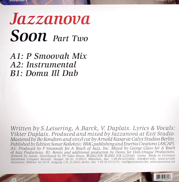 Jazzanova - Soon (Part Two) | Jazzanova Compost Records (JCR) (JCR033-1) - 2