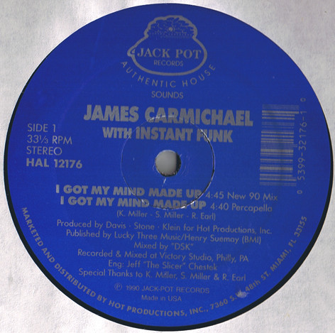 James Carmichael With Instant Funk - I Got My Mind Made Up | Jack Pot Records (HAL 12176) - main James Carmichael With Instant Funk - I Got My Mind Made Up | Jack Pot Records (HAL 12176) - main