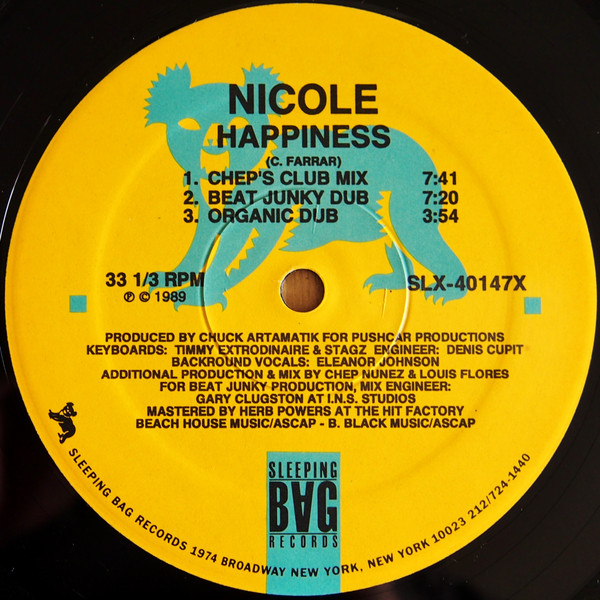 Nicole - Happiness | Sleeping Bag Records (SLX-40147) - 3 Nicole - Happiness | Sleeping Bag Records (SLX-40147) - 3
