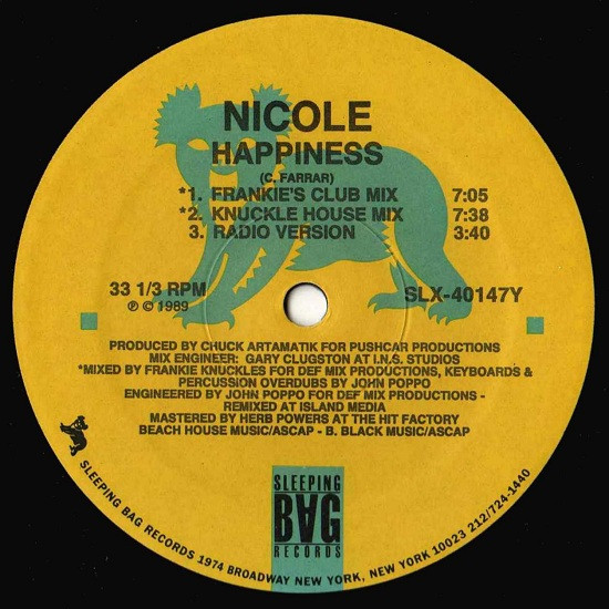 Nicole - Happiness | Sleeping Bag Records (SLX-40147) - 4 Nicole - Happiness | Sleeping Bag Records (SLX-40147) - 4