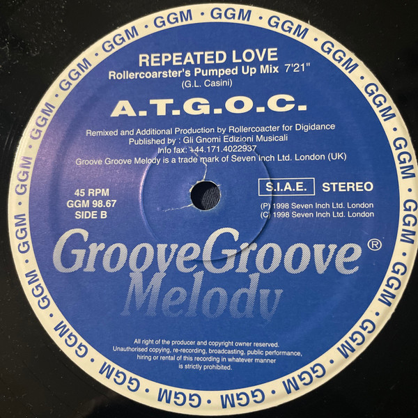 A.T.G.O.C. - Repeated Love | Groove Groove Melody (GGM 98.67) - 2 A.T.G.O.C. - Repeated Love | Groove Groove Melody (GGM 98.67) - 2