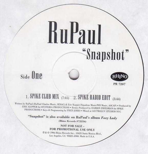 RuPaul - Snapshot | Rhino Records (PR 7207)