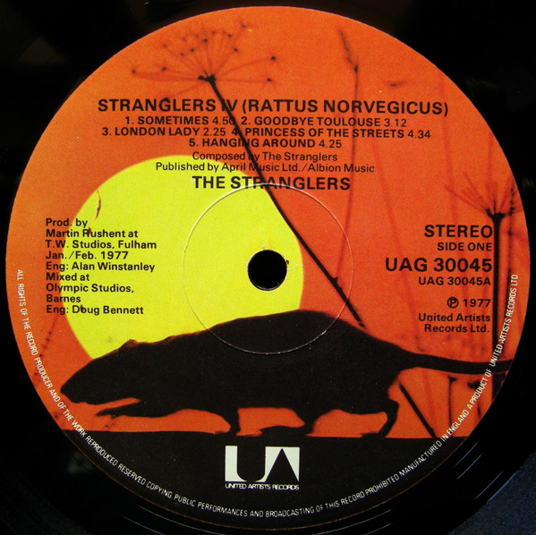 The Stranglers - Stranglers IV (Rattus Norvegicus) | United Artists Records (UAG 30045) - 3