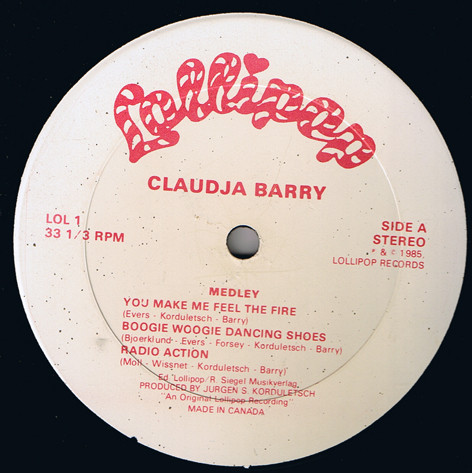 Claudja Barry / Disco Circus - Medley / Over And Over | Lollipop Records (LOL 1)