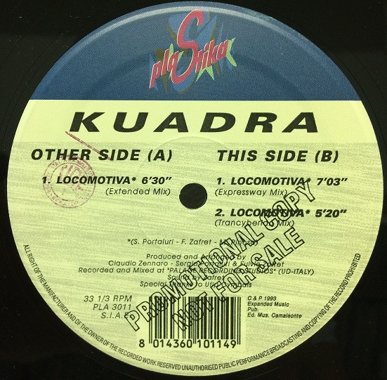 Kuadra - Locomotiva | Plastika (PLA 3011)