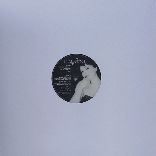 Valentina - Face To Face | Banana Records (BAN 19844) - 4
