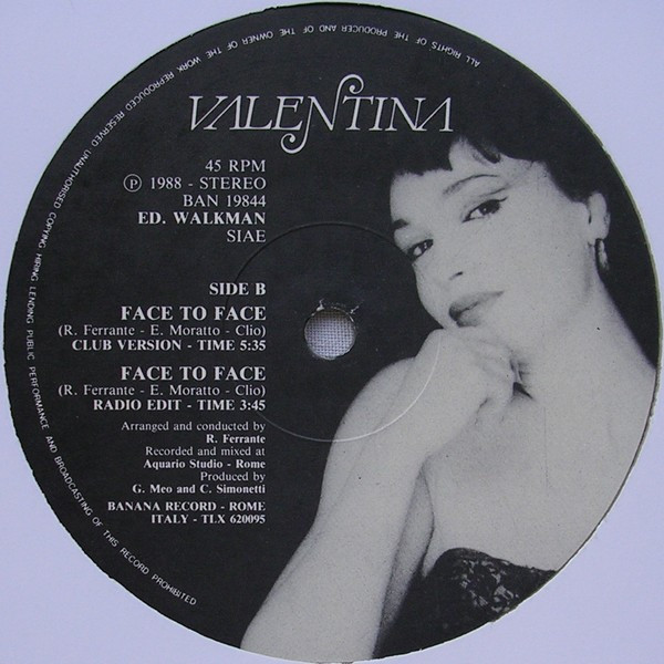 Valentina - Face To Face | Banana Records (BAN 19844) - 5