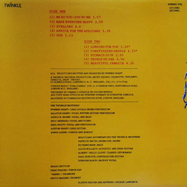 The Twinkle Brothers - Me No You - You No Me | Twinkle Music (NG 632) - 2 The Twinkle Brothers - Me No You - You No Me | Twinkle Music (NG 632) - 2