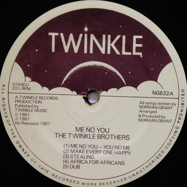 The Twinkle Brothers - Me No You - You No Me | Twinkle Music (NG 632) - 3 The Twinkle Brothers - Me No You - You No Me | Twinkle Music (NG 632) - 3