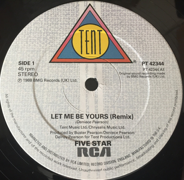 Five Star - Let Me Be Yours | Tent (PT 42344) - main Five Star - Let Me Be Yours | Tent (PT 42344) - main