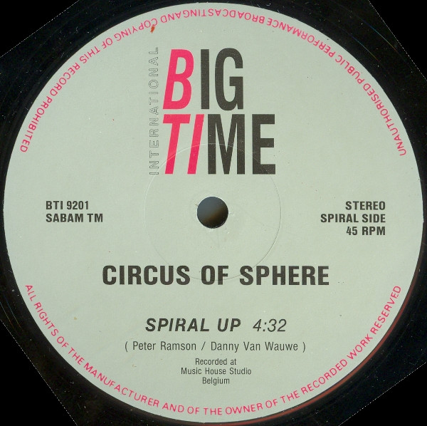 Circus Of Sphere - Stir The Pulses / Spiral Up | Big Time International (BTI 9201) - 4