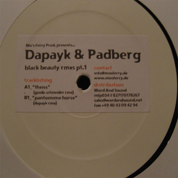 Dapayk & Padberg - Black Beauty Rmxs Pt.1 | Mo's Ferry Prod. (mfp034)