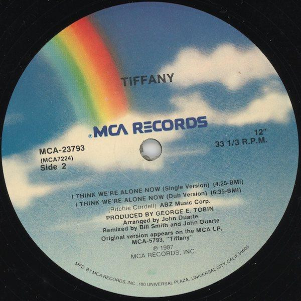 Tiffany - I Think We're Alone Now | MCA Records (MCA-23793) - 2 Tiffany - I Think We're Alone Now | MCA Records (MCA-23793) - 2