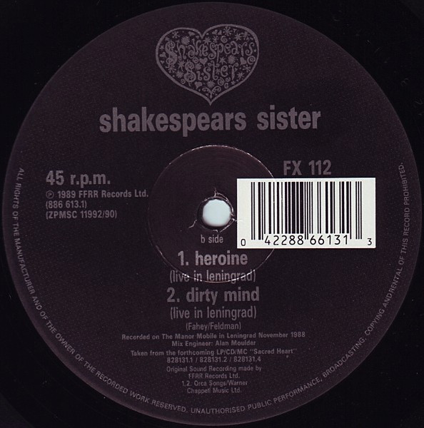 Shakespear's Sister - You're History | FFRR (FX 112) - 4