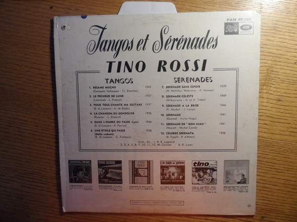 Tino Rossi - Tangos Et Serenades | Pathé (PAM. 67.189) - 2