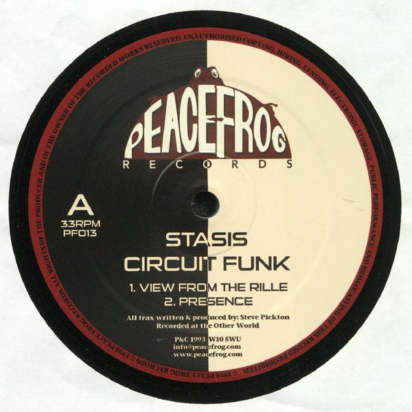 Stasis - Circuit Funk | Peacefrog Records (PF013) - main