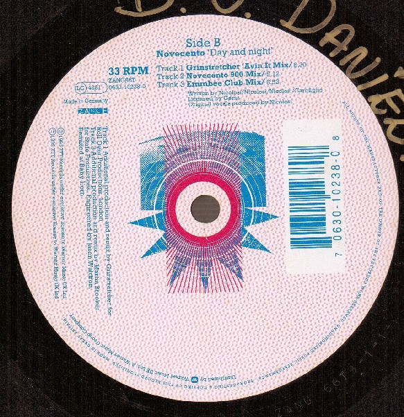 Novecento - Day And Night | ZTT (ZANG 66 T) - 3 Novecento - Day And Night | ZTT (ZANG 66 T) - 3