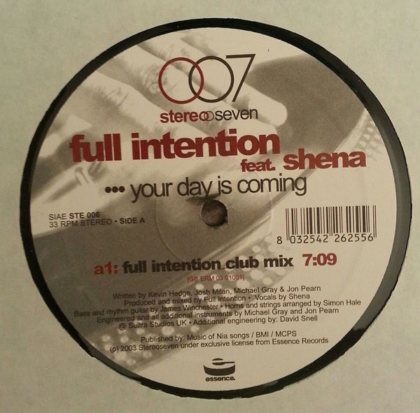 Full Intention Feat. Shena - Your Day Is Coming | Stereoseven (ste006) - main Full Intention Feat. Shena - Your Day Is Coming | Stereoseven (ste006) - main