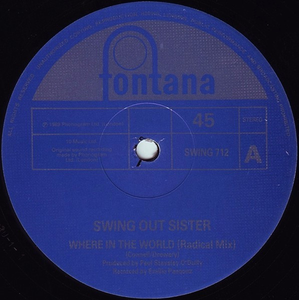 Swing Out Sister - Where In The World? | Fontana (SWING 712) - 3