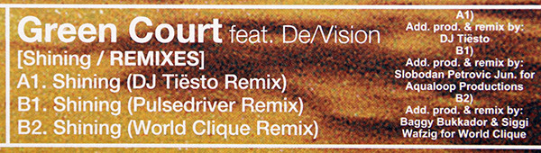 Green Court Feat. De/Vision - Shining (Remixes) | Logport Recordings (DMD LOG2001-R) - 5 Green Court Feat. De/Vision - Shining (Remixes) | Logport Recordings (DMD LOG2001-R) - 5
