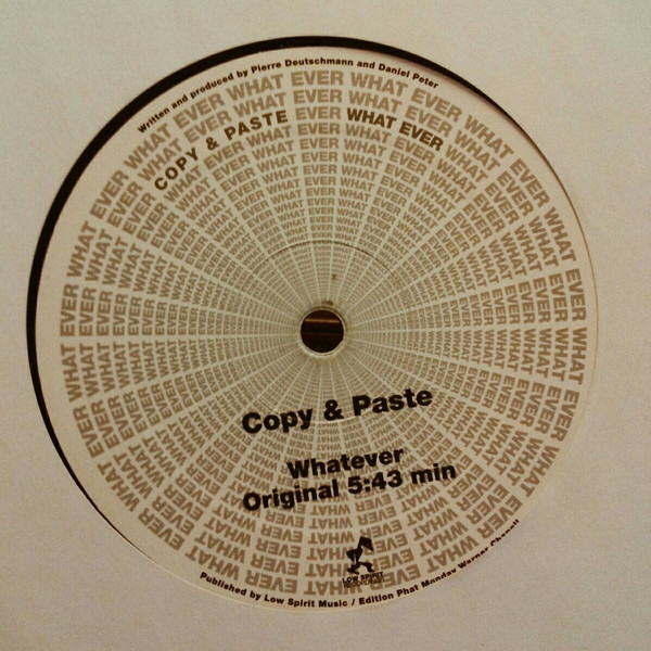 Copy & Paste - Whatever | Low Spirit Recordings (LS | DMD | 04 | 008)