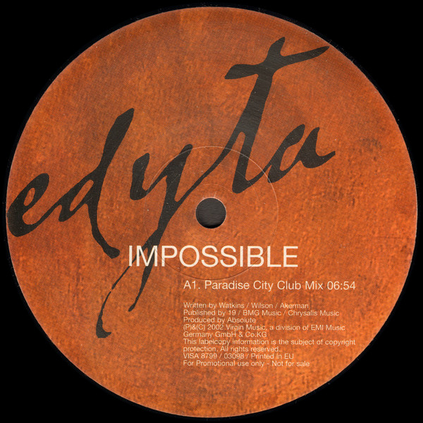 Edyta - Impossible | Virgin (VISA 8799)