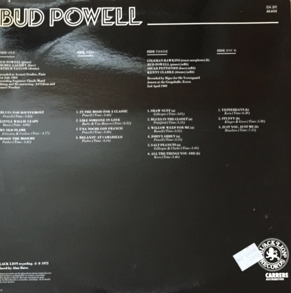 Bud Powell - Bud Powell | Black Lion Records (65.602) - 2