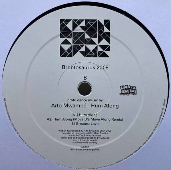 Arto Mwambé - Hum Along | Brontosaurus (bs006-6) - main Arto Mwambé - Hum Along | Brontosaurus (bs006-6) - main