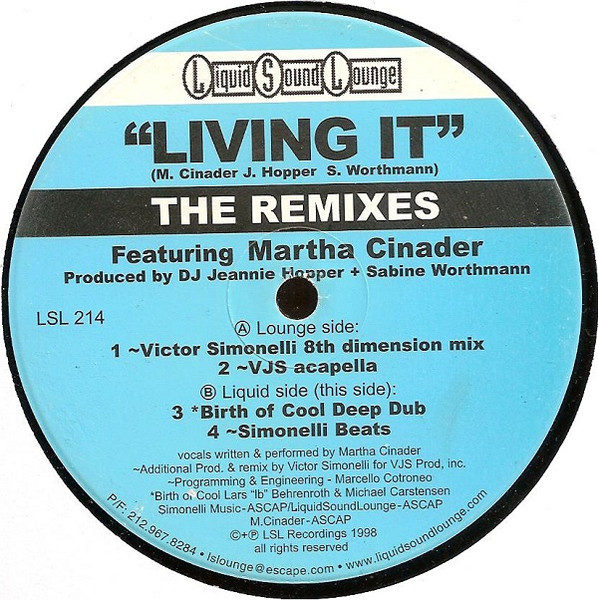 Martha Cinader - Living It (The Remixes) | Liquid Sound Lounge (LSL 214) - 2