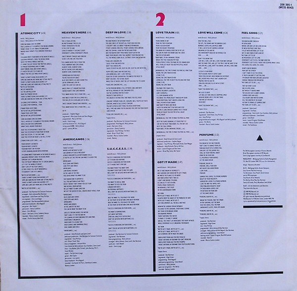 Holly Johnson - Blast | MCA Records (256 395-1) - 5