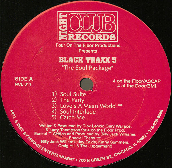Four On The Floor Productions Presents Black Traxx - Five: The Soul Package | Night Club Records (NCL 011) - 2 Four On The Floor Productions Presents Black Traxx - Five: The Soul Package | Night Club Records (NCL 011) - 2
