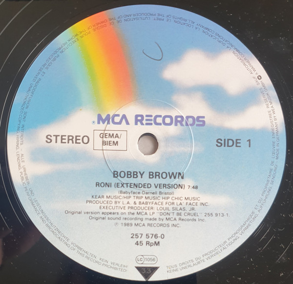 Bobby Brown - Roni | MCA Records (257 576-0) - 3