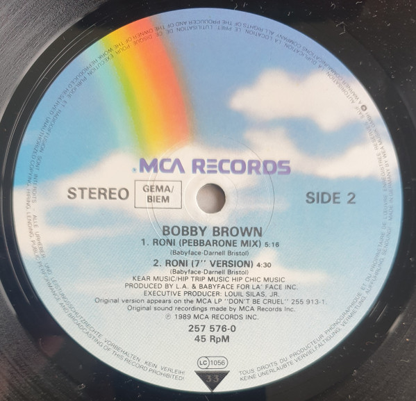Bobby Brown - Roni | MCA Records (257 576-0) - 4
