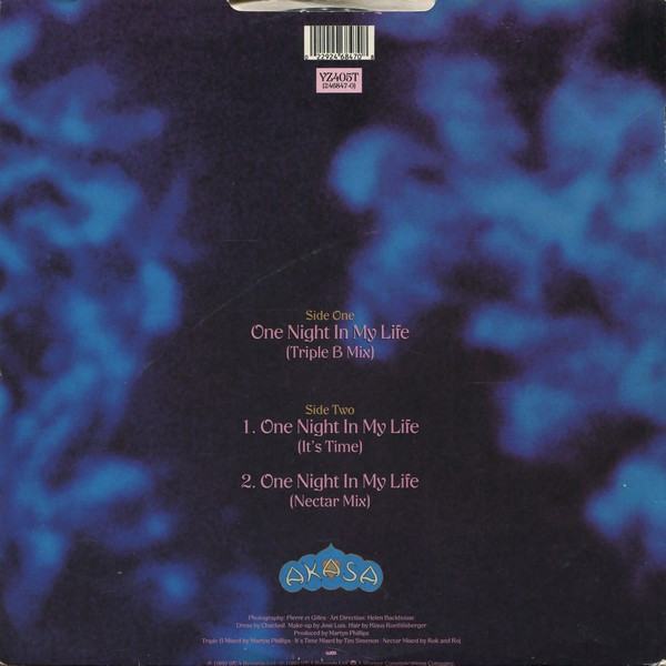 Akasa - One Night In My Life | WEA (YZ405T) - 2 Akasa - One Night In My Life | WEA (YZ405T) - 2