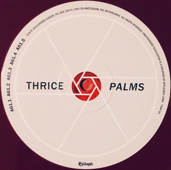 Thrice - Palms | Epitaph (7594-1) - 3 Thrice - Palms | Epitaph (7594-1) - 3